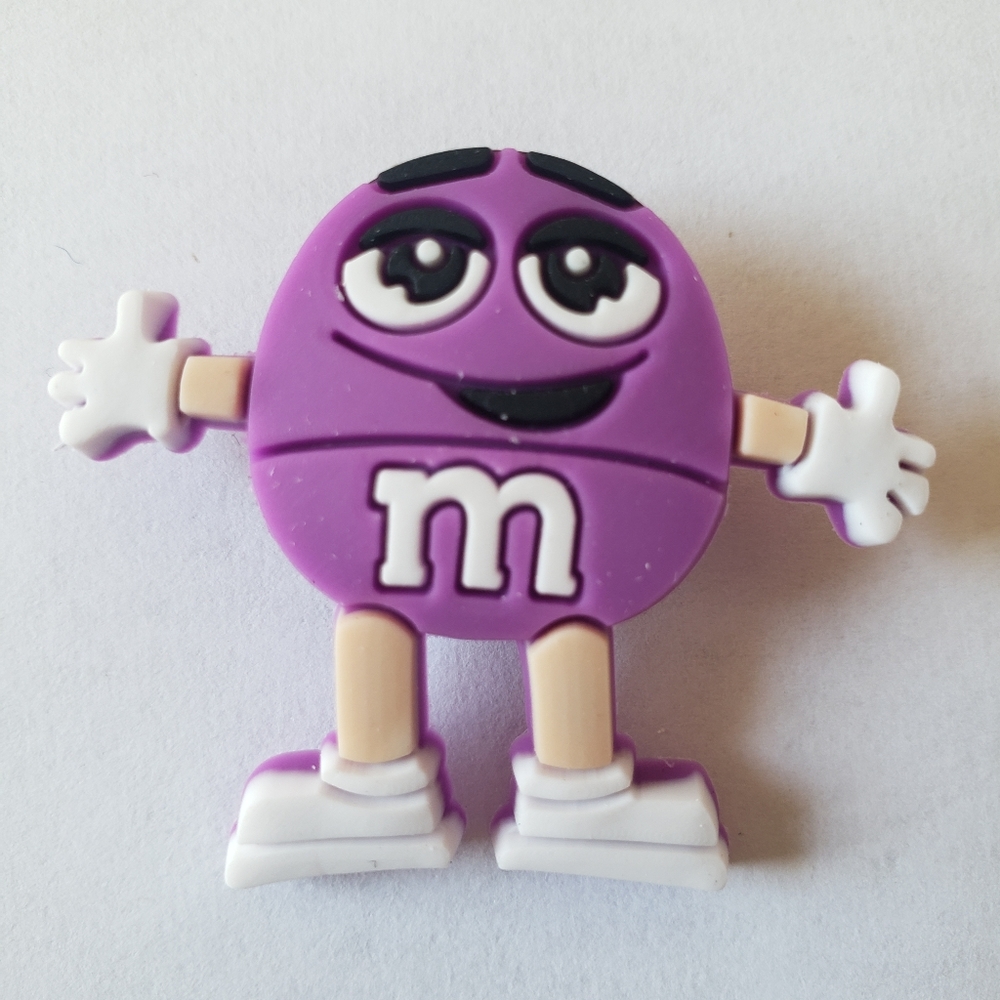 5 for $10 Purple m&m's candy Croc Charm - Picture 1 of 2